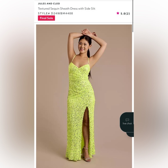 NWT Neon Sequin dress - Picture 2 of 15